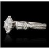 Image 5 : 14KT White Gold 0.54ct GIA Certified Diamond Ring