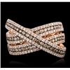 Image 5 : 14KT Rose Gold 1.46ctw Diamond Ring