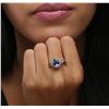 Image 1 : 14KT White Gold 1.73ct Tanzanite and Diamond Ring