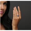 Image 3 : 14KT White Gold 1.73ct Tanzanite and Diamond Ring