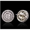 Image 5 : 14KT White Gold 2.58ctw Diamond Earrings