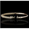 Image 4 : 14KT Yellow Gold 1.11ctw Diamond Bangle