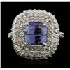 Image 5 : 14KT White Gold 3.08ct Tanzanite and Diamond Ring