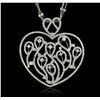 Image 5 : 18KT White Gold 2.25ctw Diamond Pendant