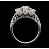 Image 7 : 14KT White Gold 1.67ctw Diamond Ring