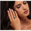 Image 3 : 14KT White Gold 3.05ct Emerald and Diamond Ring