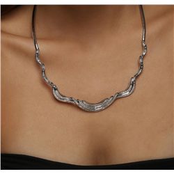 18KT White Gold 6.14ctw Diamond Necklace