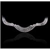 Image 4 : 18KT White Gold 6.14ctw Diamond Necklace
