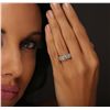 Image 1 : 18KT White Gold 1.58ctw Diamond Ring
