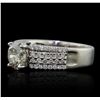 Image 5 : 18KT White Gold 1.58ctw Diamond Ring
