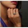 Image 4 : 14KT White Gold 1.51ct Tanzanite and Diamond Ring