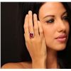 Image 3 : 14KT Rose Gold 14.46ct Ruby and Diamond Ring