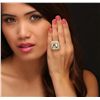 Image 3 : 14KT Yellow Gold 12.72ct GIA Cert Aquamarine and Diamond Ring