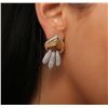 Image 2 : 18KT Yellow Gold 3.84ctw Diamond Earrings