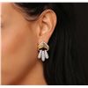 Image 3 : 18KT Yellow Gold 3.84ctw Diamond Earrings