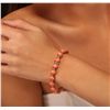 Image 3 : 14KT Rose Gold 16.91ctw Coral and Diamond Bracelet