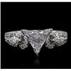 Image 4 : 18KT White Gold 1.65ctw Diamond Ring