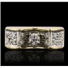 Image 5 : 18KT Yellow Gold 0.45ctw Diamond Ring
