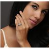 Image 2 : 14KT White Gold 0.97ctw Diamond Ring