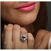 Image 2 : 18KT White Gold 3.39ct Tanzanite and Diamond Ring