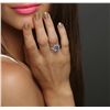Image 3 : 18KT White Gold 3.39ct Tanzanite and Diamond Ring