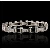 Image 5 : 14KT White Gold 1.02ctw Diamond Bracelet