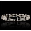Image 6 : 14KT White Gold 1.02ctw Diamond Bracelet