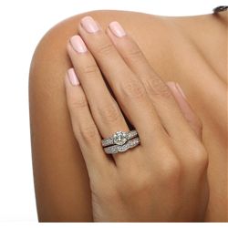 Platinum 2.95ctw Diamond Ring