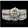 Image 4 : Platinum 2.95ctw Diamond Ring