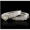 Image 6 : Platinum 2.95ctw Diamond Ring
