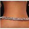 Image 4 : 18KT White Gold 11.66ctw Tanzanite and Diamond Earrings & Necklace