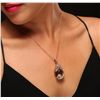 Image 1 : 14KT Rose Gold 31.81ct Amethyst and Diamond Pendant With Chain