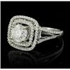 Image 5 : 18KT White Gold 1.26ct I1/E Diamond Ring