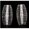 Image 5 : 14KT White Gold 1.10ctw Diamond Earrings