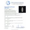 Image 7 : Platinum 2.98cts Diamond Brooch/Pendant With Chain