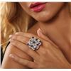 Image 3 : 14KT White Gold 2.83ctw Sapphire and Diamond Ring