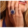Image 3 : 14KT White Gold 16.78ct Tanzanite and Diamond Ring
