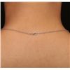 Image 3 : 14KT White Gold 4.60ct Tanzanite and Diamond Pendant with Chain