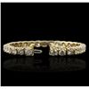 Image 6 : 14KT Yellow Gold 15.54ctw Diamond Bracelet