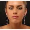 Image 2 : 14KT White Gold 2.81ctw Diamond Earrings