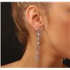 Image 3 : 14KT White Gold 2.81ctw Diamond Earrings