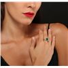 Image 3 : 14KT Yellow Gold 2.24ct Emerald and Diamond Ring
