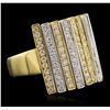 Image 4 : 18KT Two-Tone Gold 1.00ctw Diamond Ring