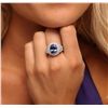 Image 3 : 14KT White Gold 3.95ct Tanzanite and Diamond Ring
