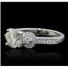 Image 5 : 18KT White Gold 2.15ctw Diamond Ring