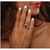 Image 1 : 14KT Two-Tone Gold 4.05ct Tanzanite and Diamond Ring