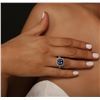 Image 2 : 14KT Two-Tone Gold 4.05ct Tanzanite and Diamond Ring