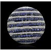 Image 4 : 14KT White Gold 0.95ctw Sapphire and Diamond Ring