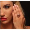 Image 1 : 14KT Rose Gold 13.53ct Morganite and Diamond Ring