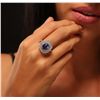 Image 1 : 14KT White Gold 3.35ct Tanzanite and Diamond Ring